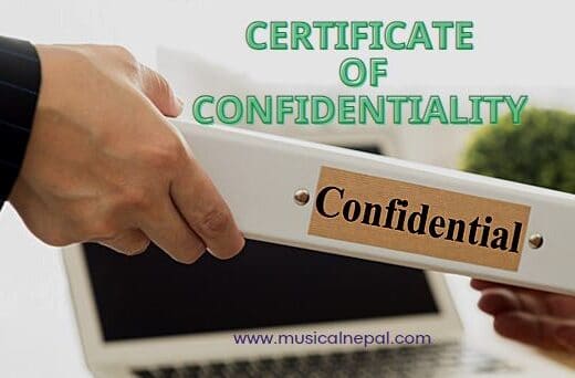 what is Certificate of Confidentiality